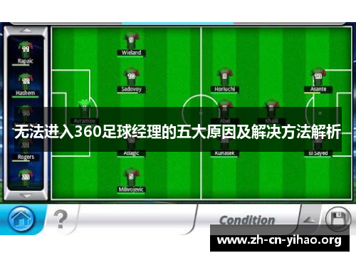 无法进入360足球经理的五大原因及解决方法解析 无法进入360足球经理的五大原因及解决方法解析